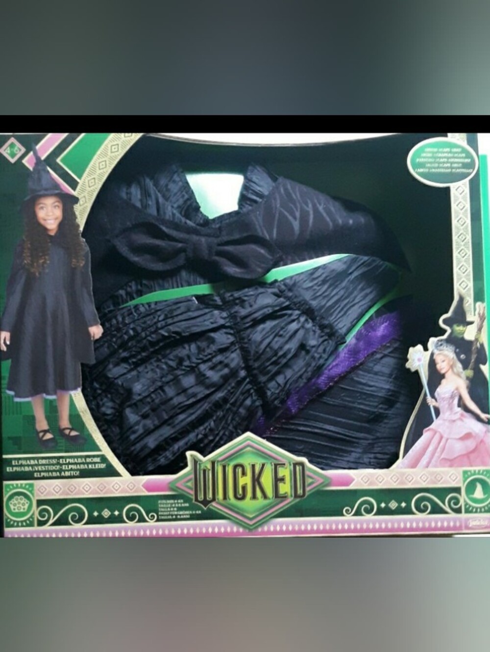 Black Girls' Costume Dress WICKED